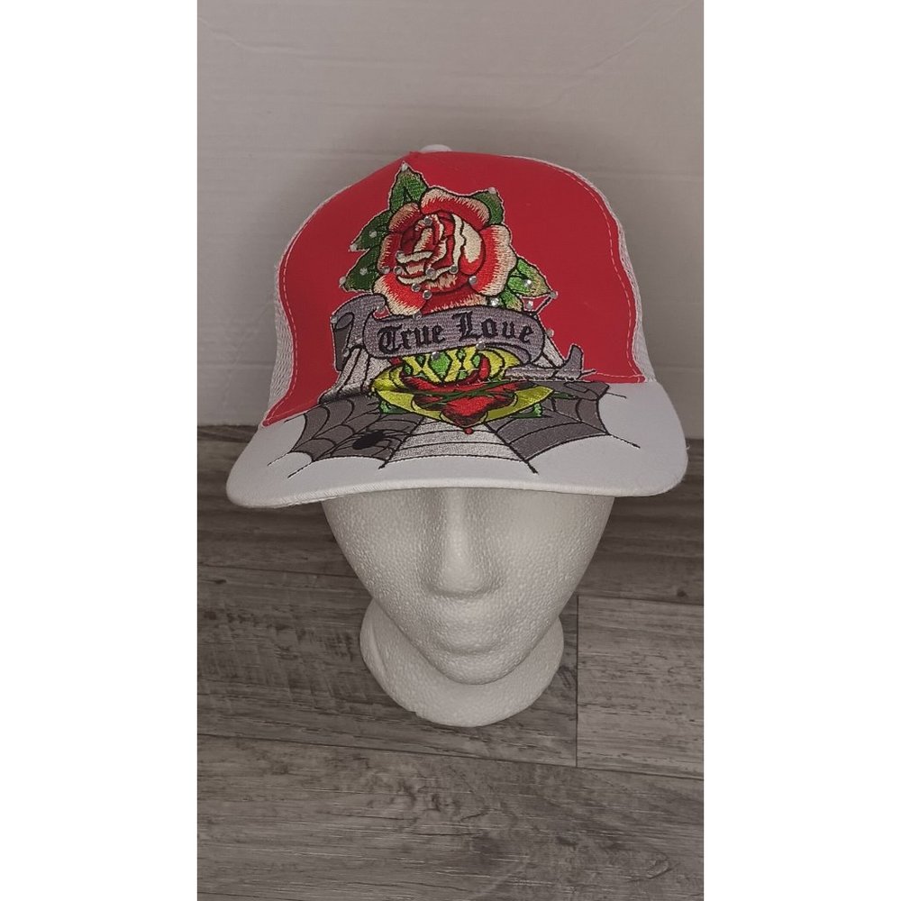 JHats True Love Heart Spider Rose Mesh Trucker Bling Streetwear Colorful Hat
